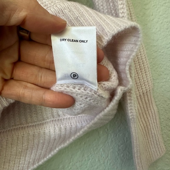 Revolve One Grey Day  | Cashmere Pink Wrap Sweater - Picture 7 of 8